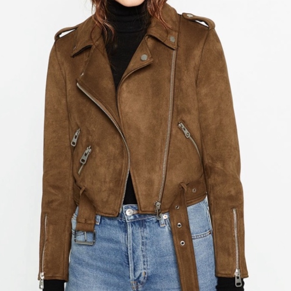 Zara Faux Suede Jacket